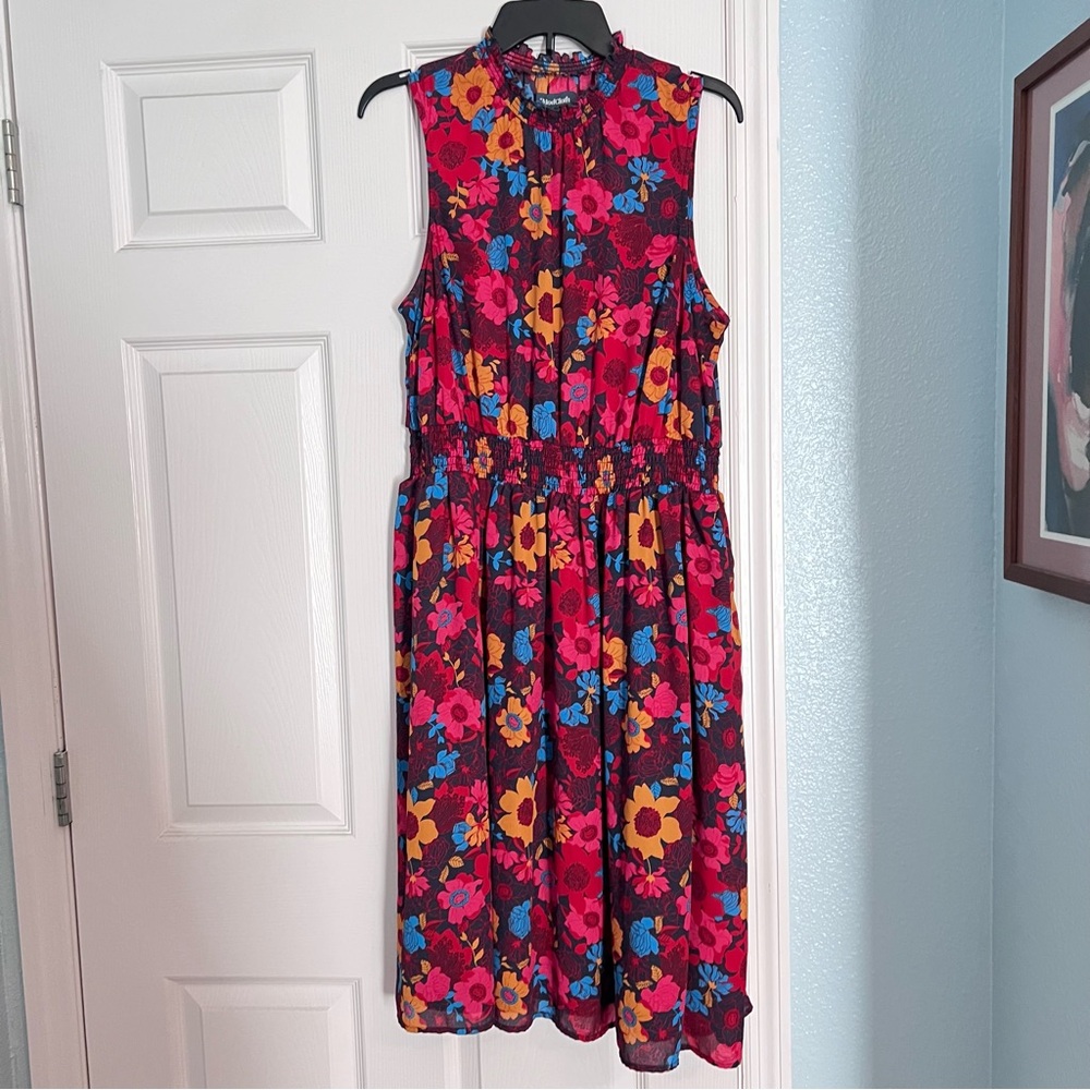 Modcloth Floral Sleeveless Dress Size 1X